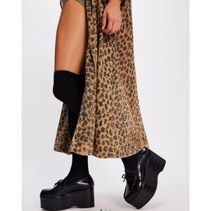 Free People x Jeffrey Campbell Black Platform loafers with Chunky Sole size 9.5